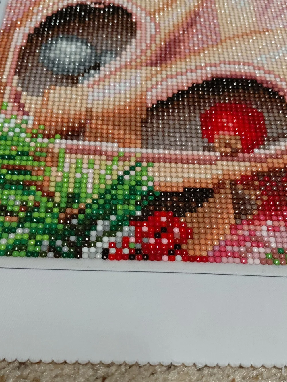 Holiday Nutcracker Diamond Art Wall Decor - Pink and Red